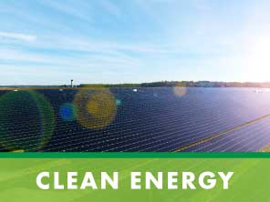 button for clean energy